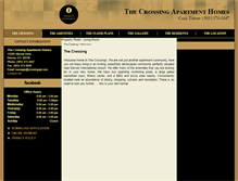 Tablet Screenshot of crossingapartmenthomes.com